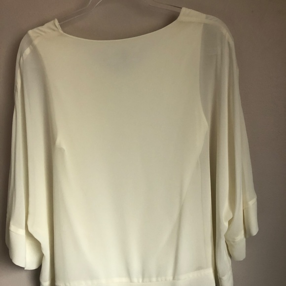 ¾ Sleeve Kimono Blouse Off White Size 6 - Picture 4 of 4